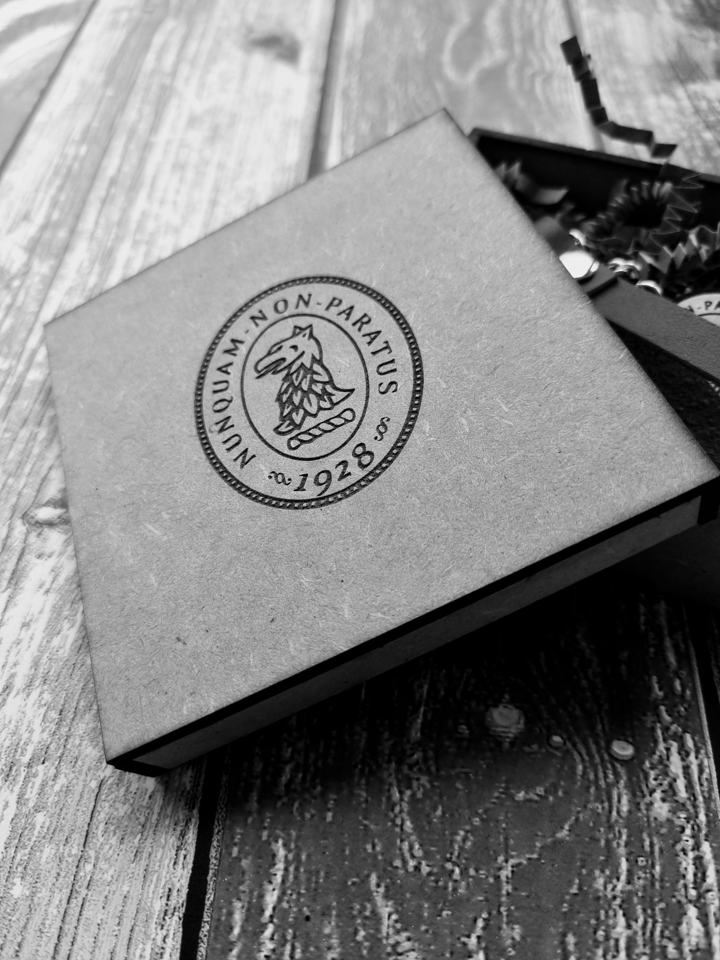 Llavero cuero con caja personalizada