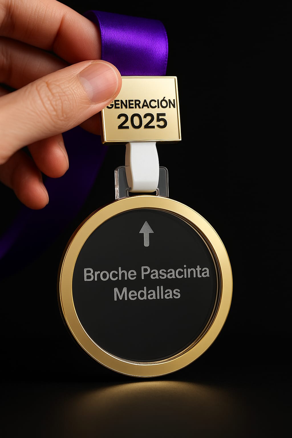 Broche Pasacintas para Medallas – Cierre Rápido y Profesional para Cintas y Lanyards