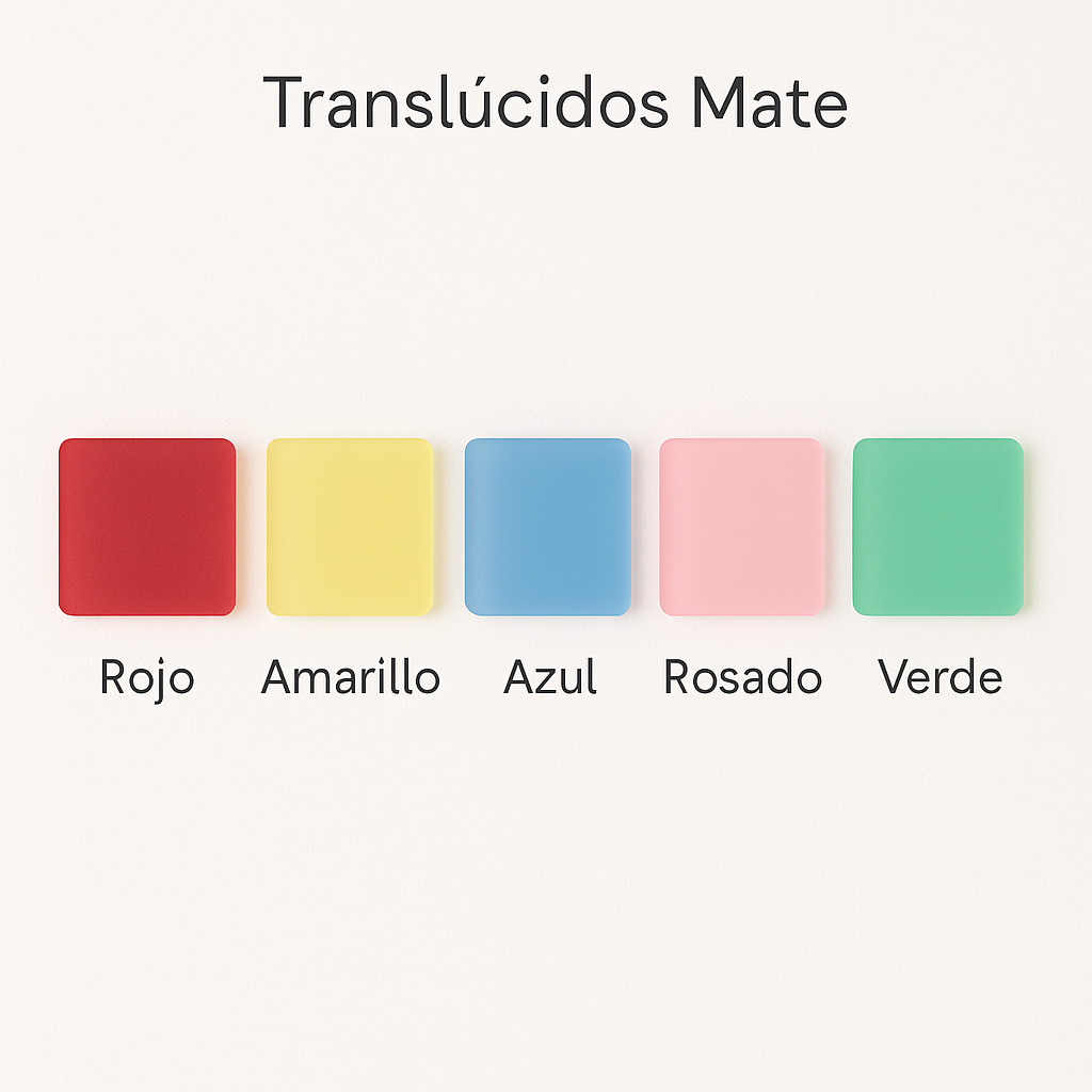 Kit de Acrílicos 15x15 cm | Pack Surtido para Corte Láser