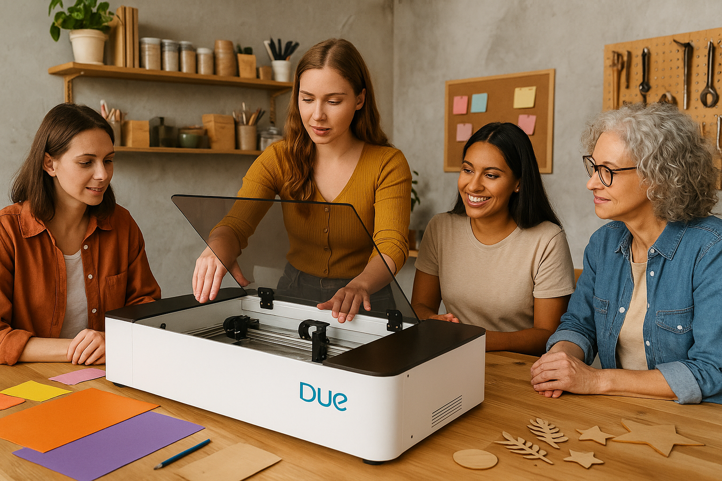 Due Flow 40W – Máquina láser de escritorio ideal para emprender