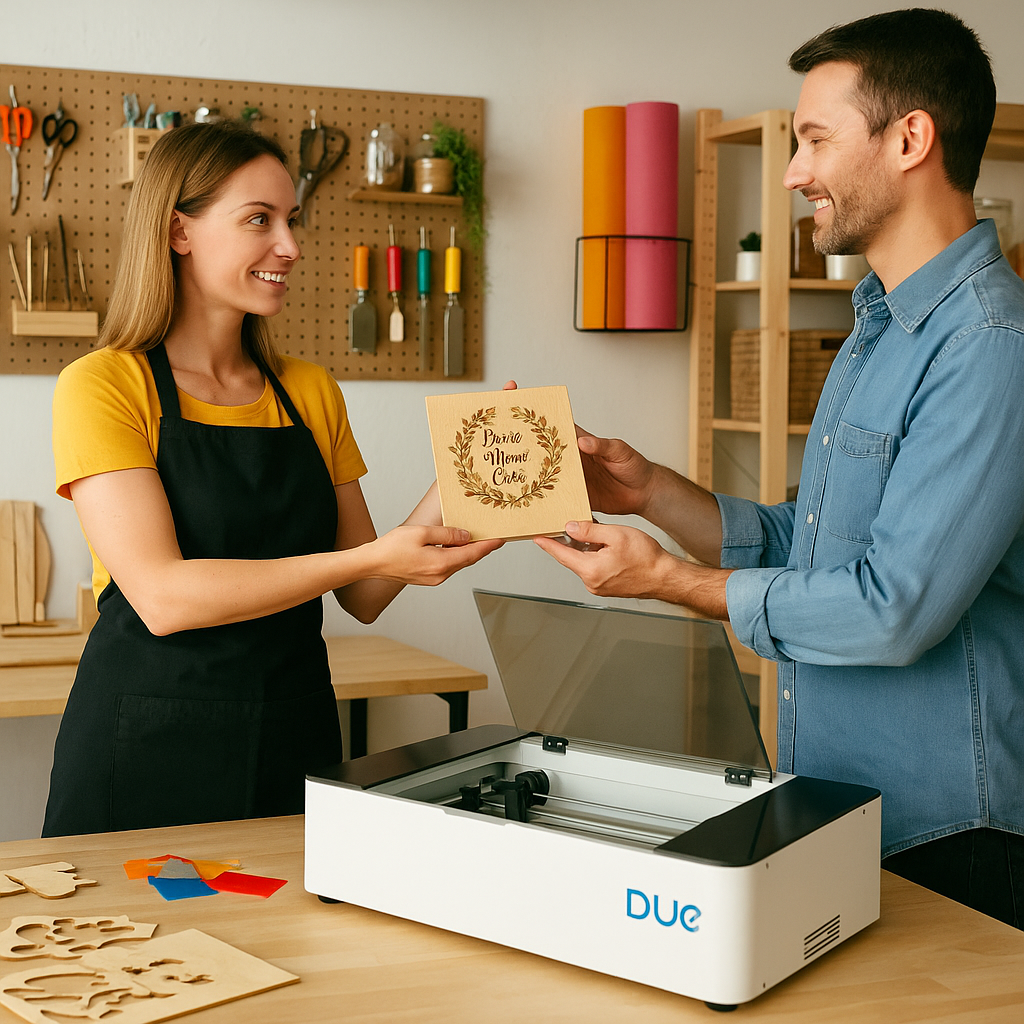 Due Flow 40W – Máquina láser de escritorio ideal para emprender