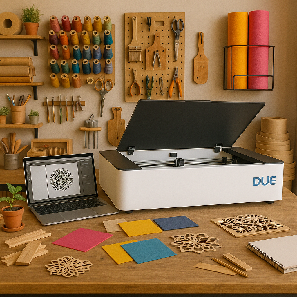 Due Flow 40W – Máquina láser de escritorio ideal para emprender