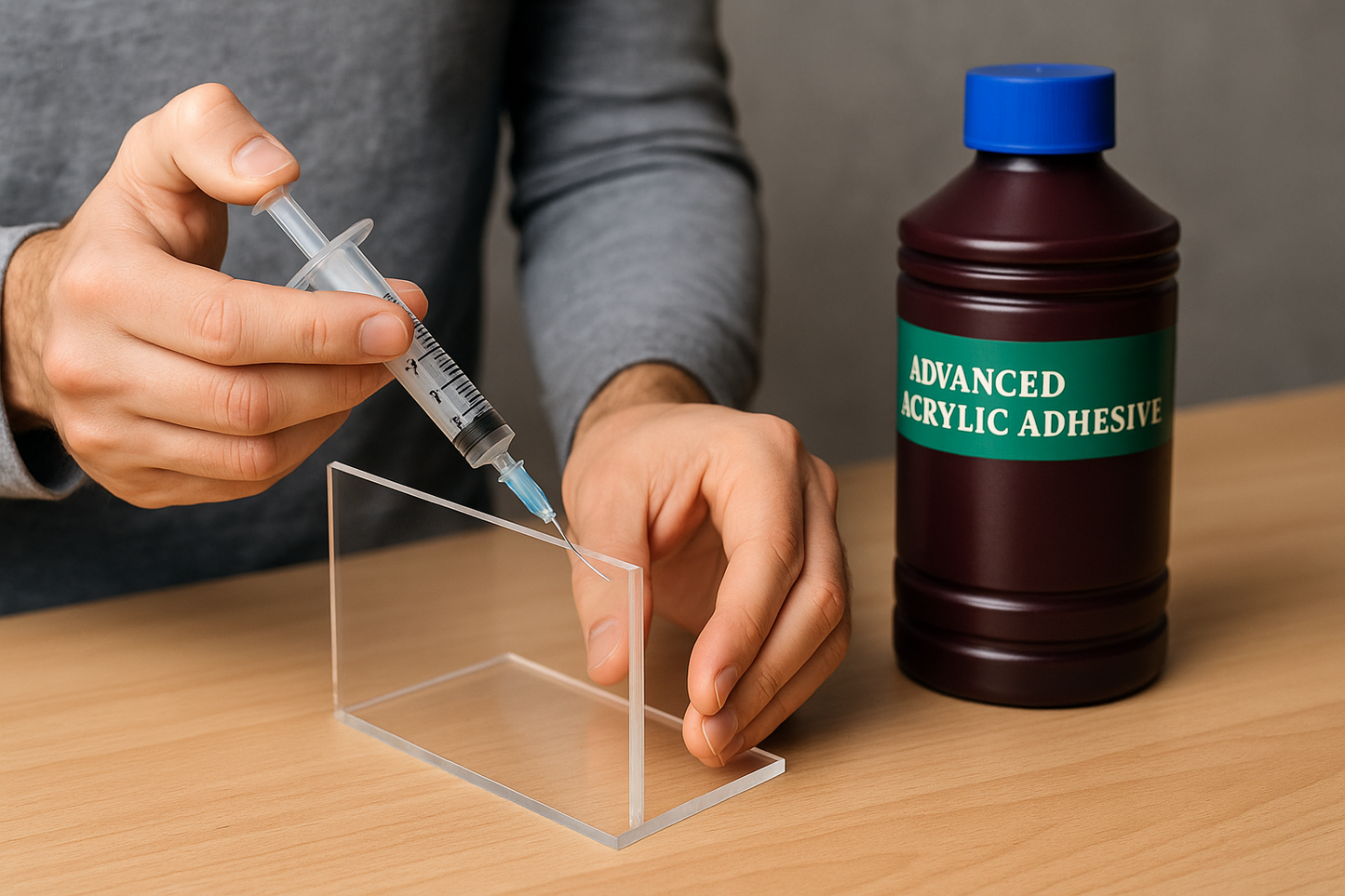 Pegamento acrílico profesional 500ml | Adhesivo transparente para acrílico (Preventa 15 octubre)