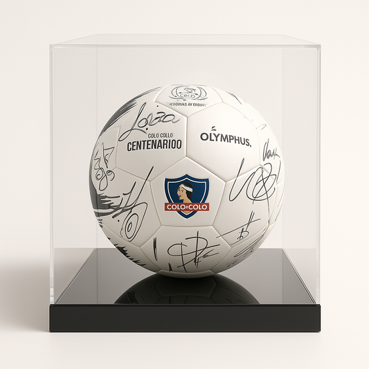 Cúpula acrílica para balón 27×27×27 cm con base negra piano – Premium