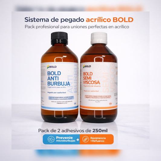 Sistema de Pegado Acrílico BOLD – Anti-Burbuja + Semi-Viscosa